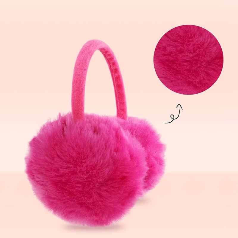 POXIMI Store Women Winter Earmuffs Girl Ski Adjustable Ear Covers for Cute Bow Ear Warmer Outdoor Earmuff Fleece Lining - Image 2